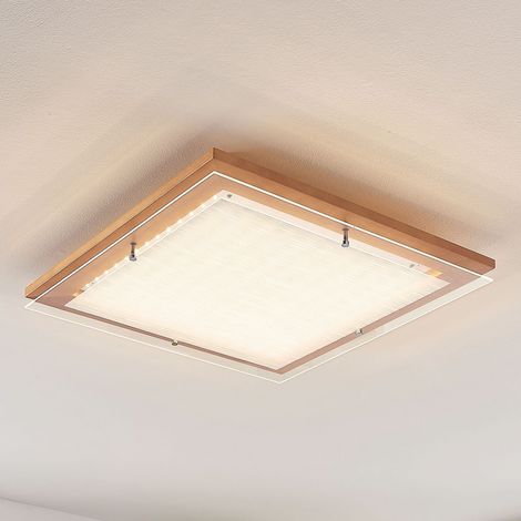 [NEUWERTIG] B-Ware Lampenwelt Holz Led Deckenlampe Cattleya 52 Cm Deckenlampe Lampe Leuchte 26 W