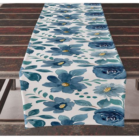 (33x183CM)Coureur de table en lin Pour l'extérieur, le balcon, l'intérieur et la décoration de fête (1/3)