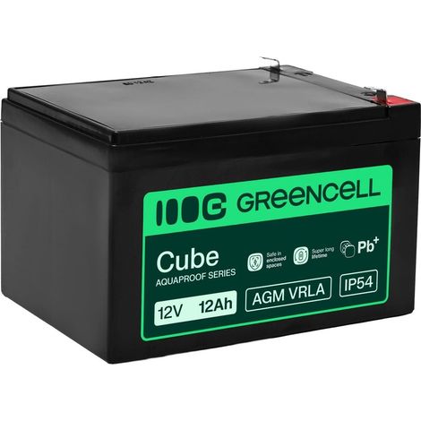 Batterie Green Cell Agm VRLA 12V 12Ah sans entretien (151 x 98,5 x 95 mm)