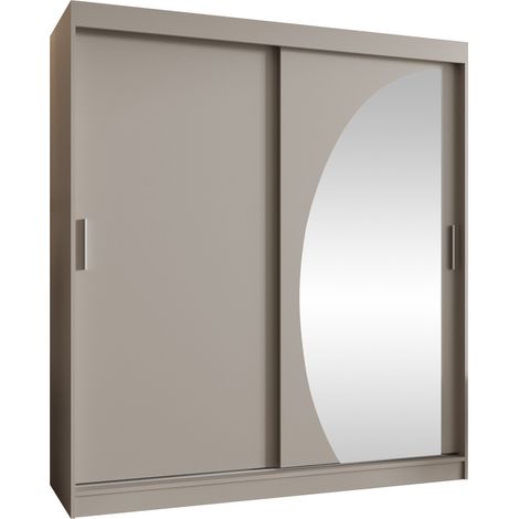 Armario Hartford 506, Cachemira, 200x180x62cm, Puertas de armario: Correderas, Número de estantes: 0