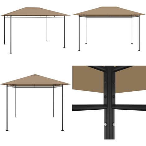 Pavillon 384x281x270 cm Taupe 180 g/m² - Außenzelt - Schutz (1/5)