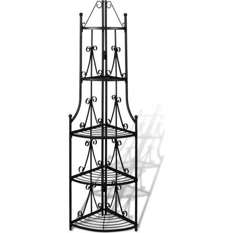 Support d'angle noir pour plantes (1/5)