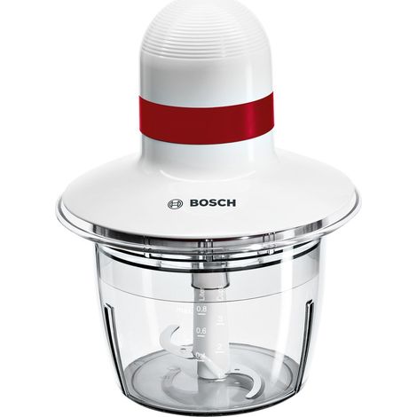 Bosch MMRP1000 Zerkleinerer 0,8 L 400 W Rot Transparent Weiß (1/5)