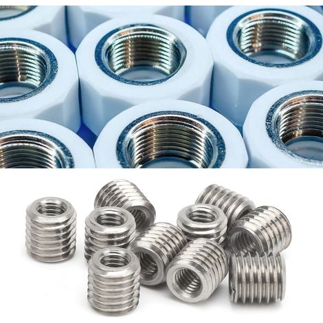 Packung mit 10 Reduziermuttern für Innen- und Außengewinde, Spezifikationen: Innengewinde M61,0, Außengewinde M101,5, Länge 10 mm (1/5)