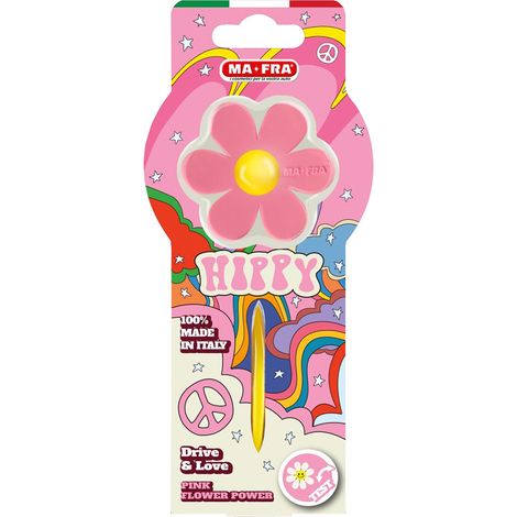 Profumatore per Auto Pink Profumo Hippy Flower Power Rosa Speziata Ma fra