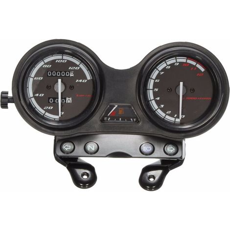 Motorcycle Speedometer Dual Odometer Gauge Fit for YBR 125 DC 12V Motorcycle Oil Gauge 12000RPM LCD Odometer Motorcycle Speedometer