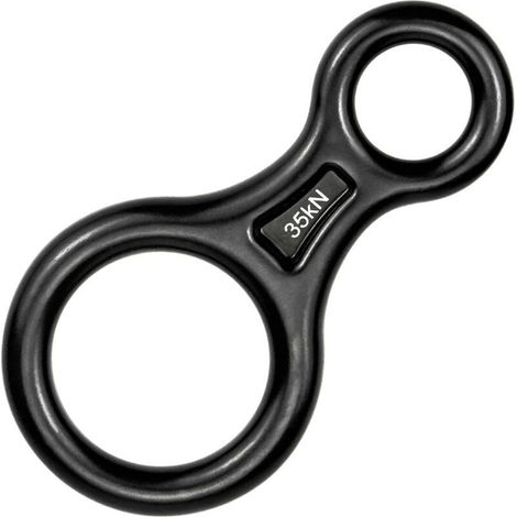 Descendeur d\\'ring outdoor in shape of 8, protector of downpipe d\\'ring in shape of 8, device of downpipe, downpipe by cable, alpinisme and climbing (1/5)