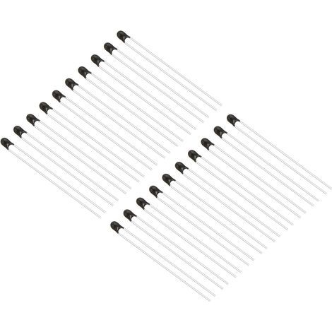 20pcs Thermistance, NTC-MF52-103, 10K Ohm, Précision 1%, Capteur Température, Électroménager (1/5)
