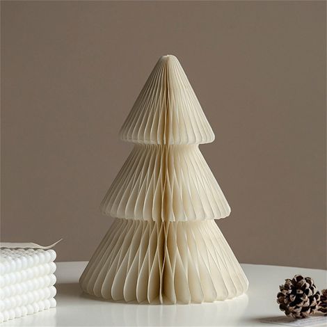 Arbre De Noël En Papier - Centre De Table 3D En Forme D'Arbre - Décoration Festive Pour Intérieur Bureau École - 1 Pièce (1/3)