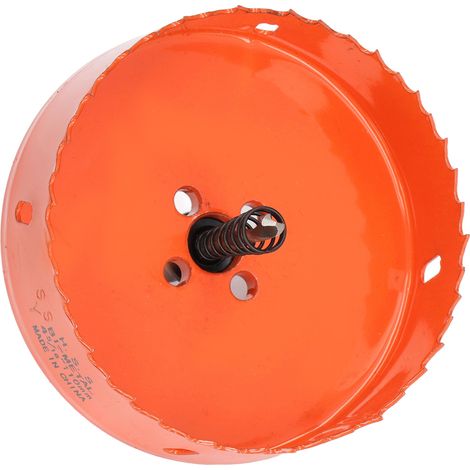 Scie cloche bimétallique HSS avec tige robuste pour le perçage du bois, du PVC et du métal, 110 mm (1/5)