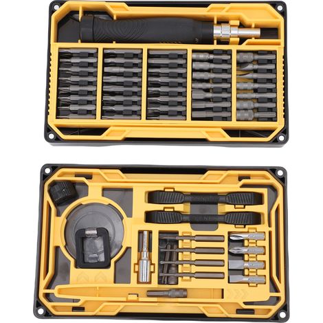 Wende- und verstellbarer Präzisionsschraubendreher-Satz mit 73 Bits und magnetischer Metallpinzette. (1/5)