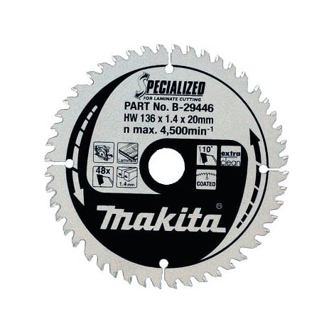 MAKITA B-29446 Specialized for Laminate 136mm x 20mm x 48T