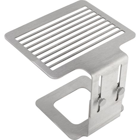 Waagenständer aus Edelstahl für Kaffeemaschinen, höhenverstellbar, robust, silberfarben (1/5)