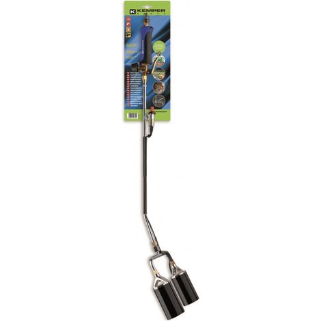 Chalumeau avec double brûleur pour grandes surfaces (1/3)