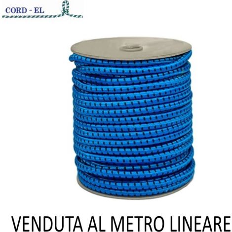 FUNE ELASTICA BLU IN BOBINA VENDUTA AL METRO
