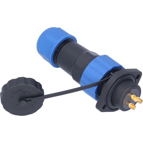 Connecteur d'alimentation aéronautique étanche IP68 avec bride, adaptateur industriel AC380V SP203 broches (380V 25A) (1/5)