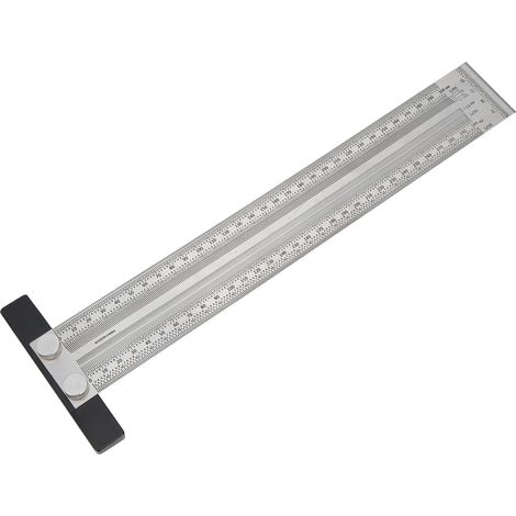 Règle en Acier Inox Té 300 mm - Instrument de Mesure de Précision Professionnel (1/5)