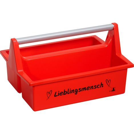 Tragekasten Lieblingsmensch Kunststoff Utensilienbox Werkzeugkiste Aufbewahrung (1/2)