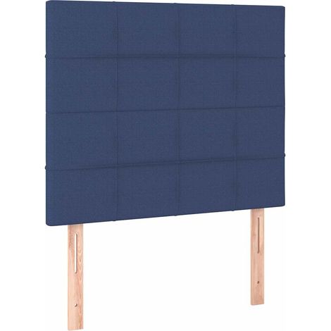 Maison Exclusive - Cabecero de cama azul 100x5x118/128 cm Tela (1/5)