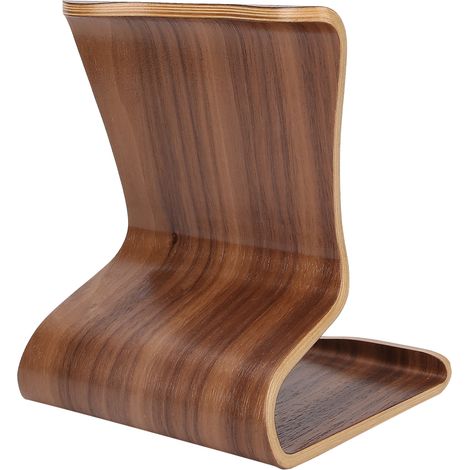 Support de téléphone en bois marron, support de tablette de bureau, table de chevet/bureau