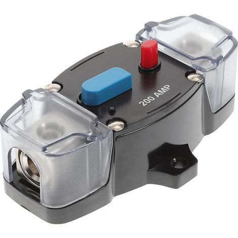 Disjoncteur audio pour voiture, porte-fusible de protection audio en ligne, porte-fusible à réarmement automatique 12 V-48 V (200 A) (1/5)
