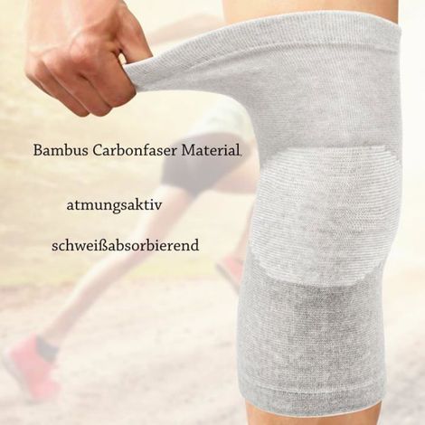 2 pièces Genouillère, compression bambou, anti-dérapant, sport arthrite, homme femme entraînement (1/5)