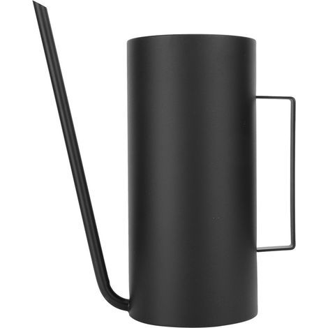 Acier Inoxydable Long Bec Fleur Plante Arrosoir Pot pour Patio Jardin Pelouse Noir 1.5L (1/5)