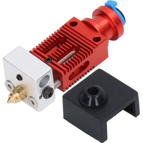 Kit d'extrudeuse en alliage d'aluminium, prêt à l'emploi, pour imprimante 3D CR10 Ender 3 V2, 3 Pro et 3S (rouge). (1/5)