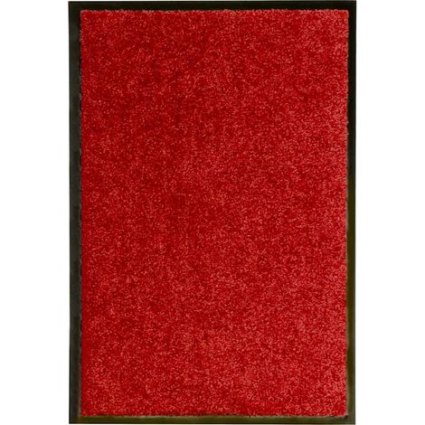 Felpudo lavable rojo 40x60 cm vidaXL