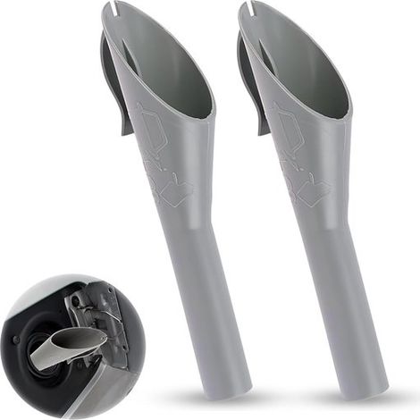2 piezas embudo de llenado, embudo, embudo para combustible diésel, embudo para aceite, embudo para combustible diésel sin tapa (gris) (1/5)