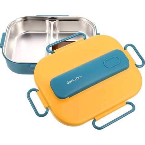 Boîte à lunch Bento portable en acier inoxydable avec (1/5)