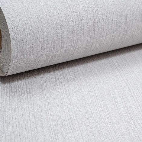 Plain Mid Light Neutral Grey Textured Wallpaper Modern Quality Designer Decor (1/4)