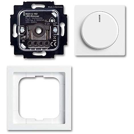 BUSCH-JAEGER 6523 UJ-84-102 DREHDIMMER, KOMPLETTSET 2CKA006512A0350