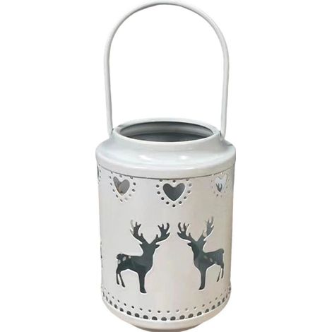Lanterne creuse en métal pour bougies, bougeoir suspendu, décorations de Noël adaptées aux mariages et à Pâques, centres de table d'intérieur (1/5)