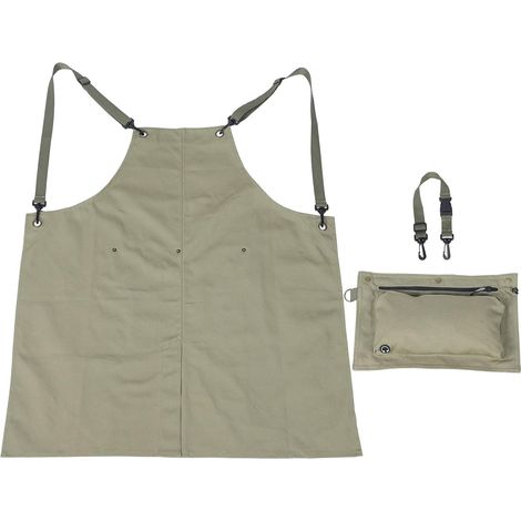 Tablier polyvalent en toile de coton imperméable ajustable (1/5)
