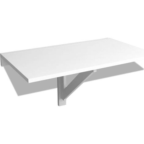 Table murale rabattable 100x60 Blanc (1/5)