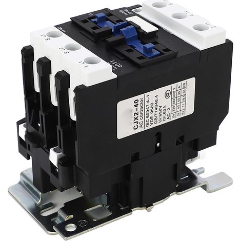 Contacteur CA tripolaire pour montage sur rail DIN, basse tension, bobine 110 V, 40 A, pour la distribution d'énergie (1/5)