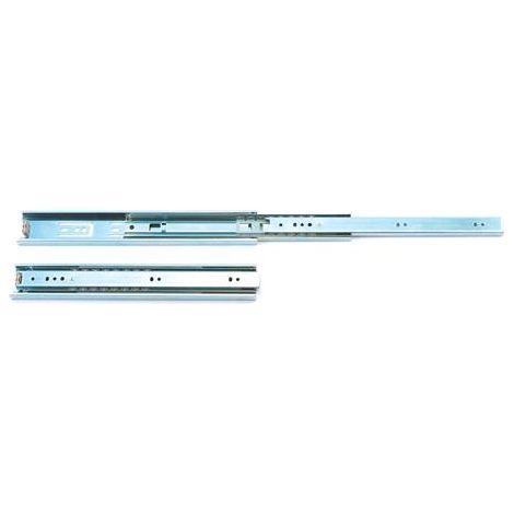 coppia guide acciaio zincato lucido per cassetti scorrevoli 45 cm guida cassetto