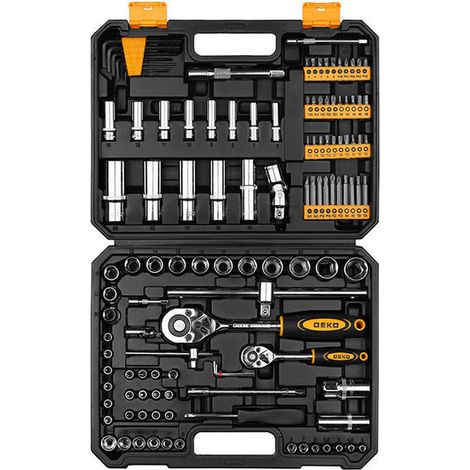Coffret cliquets douilles courtes, longues 1/4, 1/2 embout accessoires (1/2)