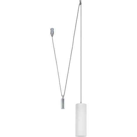 Lampada a sospensione Eglo Villanova 60 W max E27 cromato 61726 Ø 9 cm per cucina