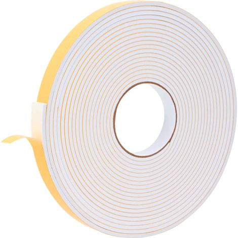 Selbstklebendes Schaumstoffband Weiß 20mm x 10m CR-Schaum vidaXL
