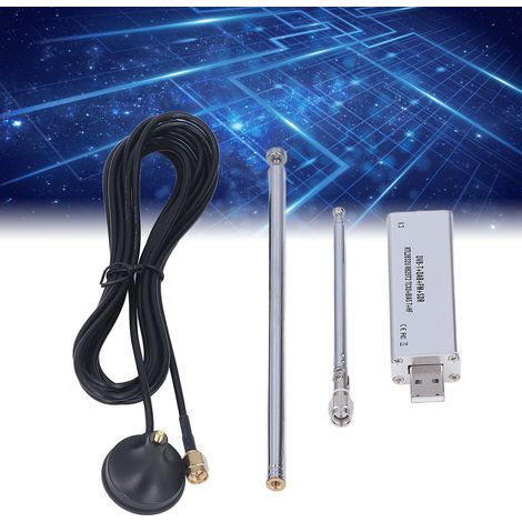 Récepteur logiciel à bande complète 100 kHz-1,7 GHz RTL2832U R820T2 TCXO+BIAS T+HF SMA (1/5)