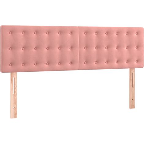 Maison Exclusive - Cabeceros terciopelo rosa 144x5x78/88 cm (1/5)