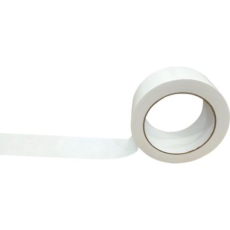 Ruban de réparation en tissu blanc 50 mm x 20 m, 1 unité