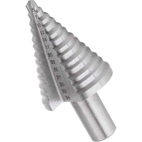 Foret conique Ineasicer à 13 étapes, queue ronde de 5 à 35 mm, revêtement en titane, pour métal, bois et plastique (1/5)
