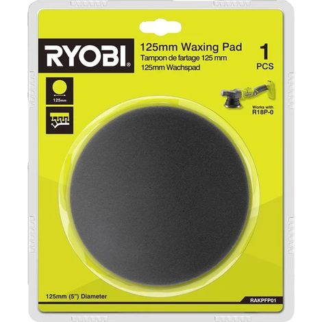 Ryobi RAKPFP01 Spugna Universale Ø 125mm Velcro Applicazione Lucidatrice R18P