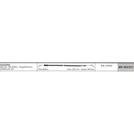 Cable de freno motor SANDRIGARDEN cortacésped MGI510 MGI400ALL cable 1235mm funda 990mm