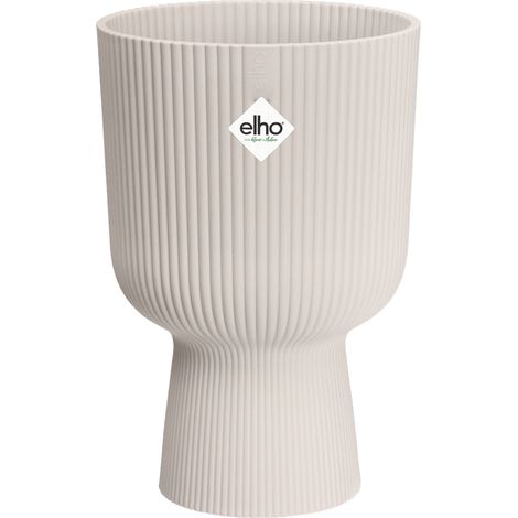 Elho Vibes Fold Coupe 30 - Blanc - L 30 x B 29.5 x H 45 cm - intérieur - 100% recyclé (1/3)