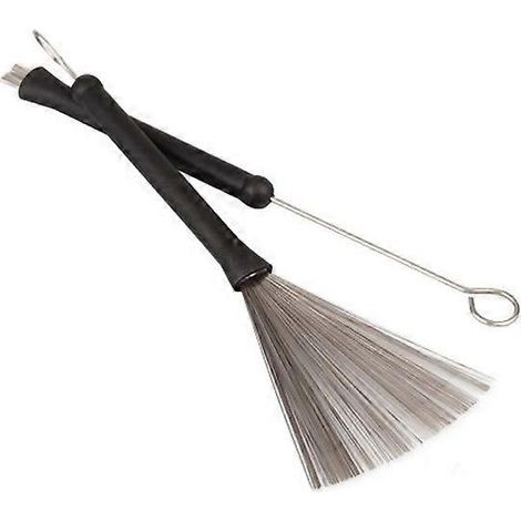 Ensemble de 2 pièces pour teindre les lèvres, outils pour enfants, baguettes de batterie, brosse métallique rétractable, maillets de batterie-Grey 1 (1/3)
