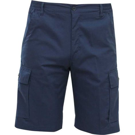 Bermuda da Lavoro 100% Cotone Siggi Derby -Blue Blue S